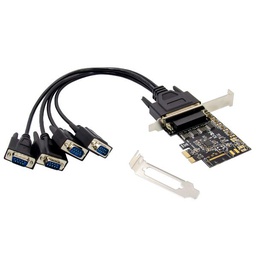 [EMRICK12B] 4-PORT DB9 RS232 SERIAL PCIE CARD