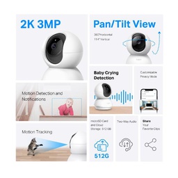 [TC71] PAN/TILT HOME SECURITY WI-FI CAM