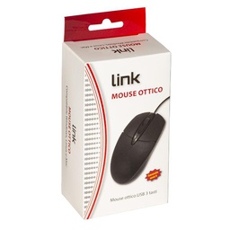 [LKMOS35] MOUSE OTTICO 1200DPI USB NERO 3 TAS