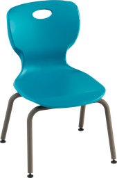 [VEGACL38B] FIXED CHAIR WITH 4 LEGS STEEL TUBE DIAM.25MM THICKNESS 1.2MM, POLYPROPYLENE BODY COLOR BLUE RAL5015 DIM.CM.41X41X38h (SIZE 4)