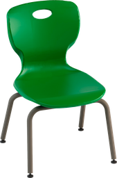 [VEGACL38G] FIXED CHAIR WITH 4 LEGS STEEL TUBE DIAMETER 25MM THICKNESS 1.2MM, POLYPROPYLENE BODY COL. GREEN RAL6029 DIM.CM.41X41X38h (SIZE 4)
