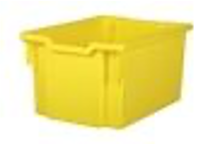[TL01Y] SMALL YELLOW POLYPROPYLENE TRAY COMPLETE WITH SLIDING METAL GUIDES DIM.31.2X43X22.5H CM