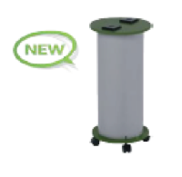 [SMARTHUB] Circular charging column on wheels with 2 retractable turrets (6unel +4usb) diam.cm.45x76h